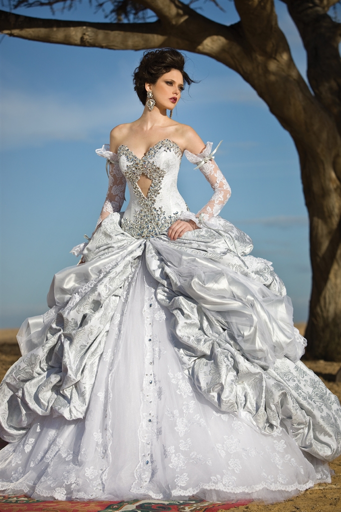 Orifashion HandmadeRomantic Sexy Bridal Gown with Swarovski Crys